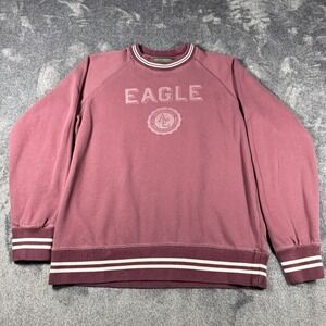 Vintage American Eagle Outfitters Mens Large  Maroon Crewneck Sweater